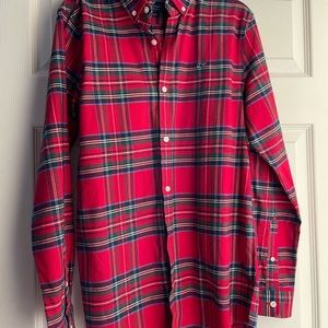 EUC Vineyard Vines Whale Tartan Plaid Button Down Shirt
